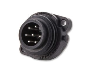 C016 30C006 100 12-Circular Connector, Receptacle, 6+PE