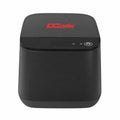 DCode DCRP20 2-inch thermal receipt printer, black desktop POS billing printer, front view