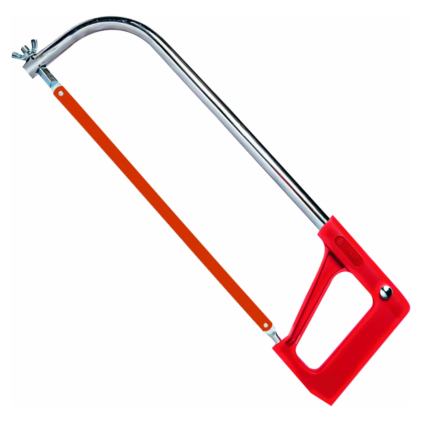 Eastman E-2264 12inch Professional Hacksaw Frame Red Handle