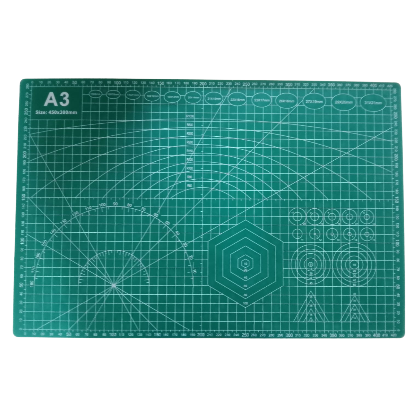 GripX A3 Flexible Cutting Mat Green