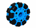 EasyMech Blue 100mm Double Glass Fiber Omni Wheel (BEARING TYPE ROLLER) High Quality