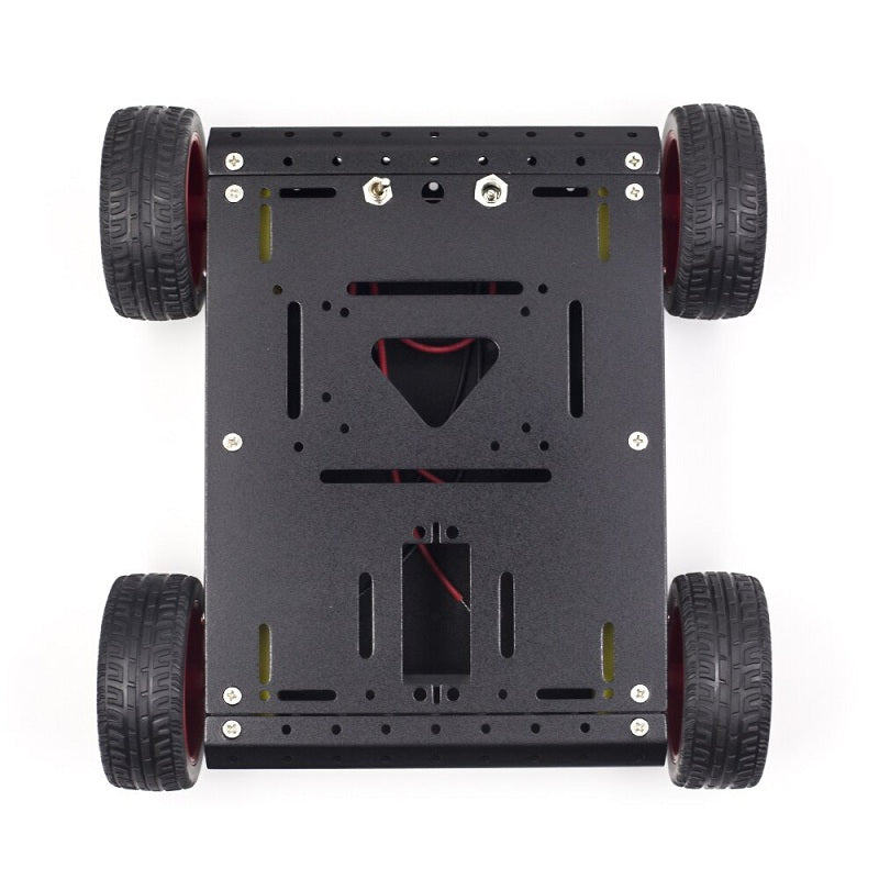 Metal Tank Robot Smart Car Chassis Kit (Black)