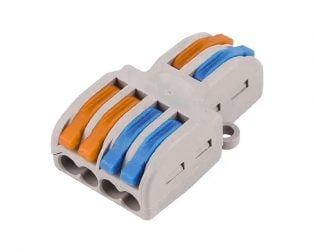 PCT-SPL-42 0.08-2.5mm 4:2 Pole Wire Connector Terminal Block with Spring Lock Lever for Cable Connection