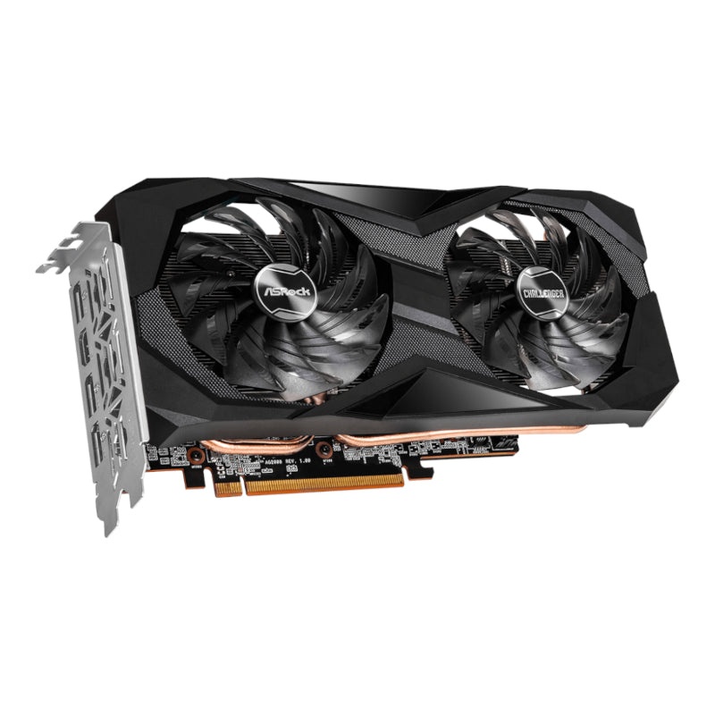 ASRock Radeon RX 7600 Challenger OC 8GB GDDR6 Graphics Card - side view
