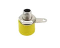 Yellow 4mm Banana Socket 312 Panel Socket