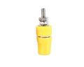 Yellow M4*36 Pure Copper Terminal 4mm Banana Jack Socket 20A