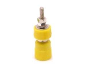 Yellow S4828 Brass Banana Jack Socket M4 24A 30-60V
