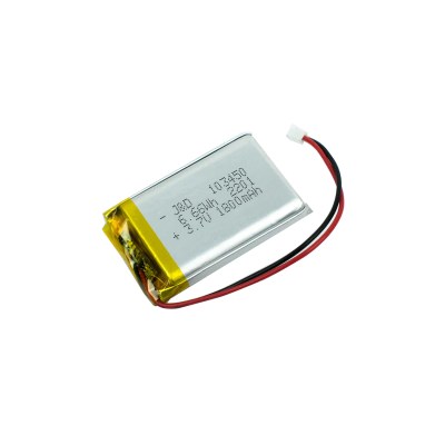 1800mAh 3.7V Lithium Polymer Rechargeable Battery with BMS Model-103450