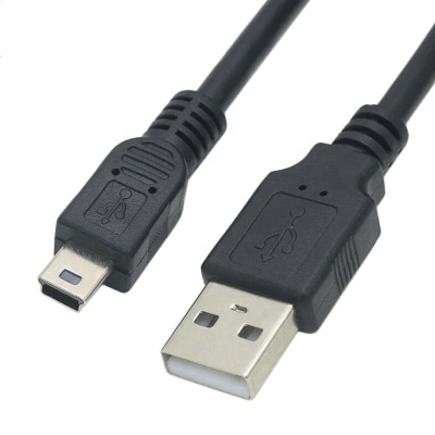 Cable For Arduino Nano USB A to MINI B (Nickel Plated Connector)-1.2 M