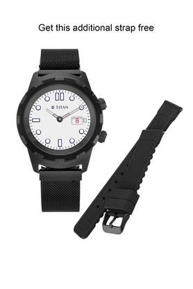 TITAN WEARABLES Unisex Connected X - Jet Black Hybrid Smart Watch