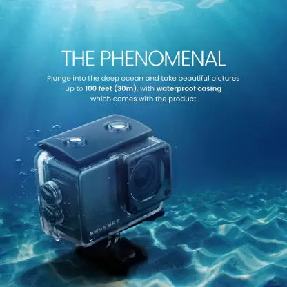 DIGITEK GoCAM DAC-002 5K 60FPS WiFi Ultra HD with 6-Axis Gyro EIS Stabilization 150 WideAngle Sports and Action Camera  (Black, 24 MP)