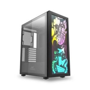 Ant Esports Graffiti (ATX) Black Mid Tower Cabinet