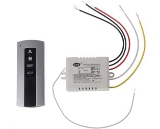 2 Channel RF Wireless ON/OFF Smart Switch with RF Remote Control