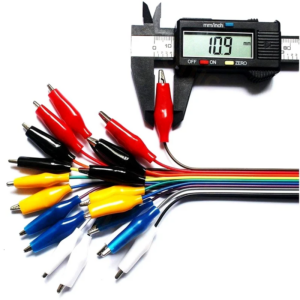 10Pin Alligator Clips Jumper Wires Crocodile Dupont Line with Female Connector Cable for DIY Connection – 20cm