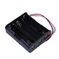 Black Plastic Storage Box Case Holder For Battery 3 x 18650 Cell Box, Without Cover