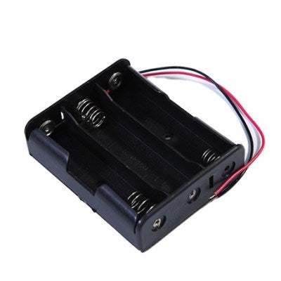 Black Plastic Storage Box Case Holder For Battery 3 x 18650 Cell Box, Without Cover