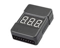 BX100 1-8S Lipo Battery Voltage Tester / Low Voltage Buzzer Alarm / Battery Voltage Checker with Dual Speakers