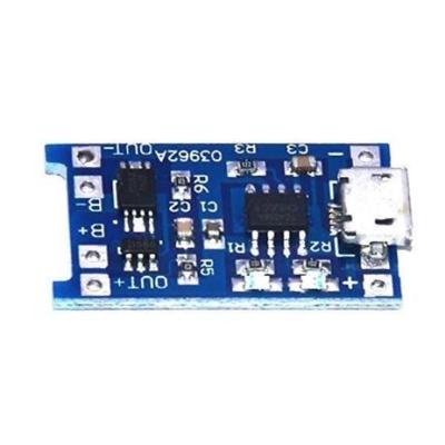 TP4056 1A Li-ion lithium Battery Charging Module With Current Protection – with Mini USB jack