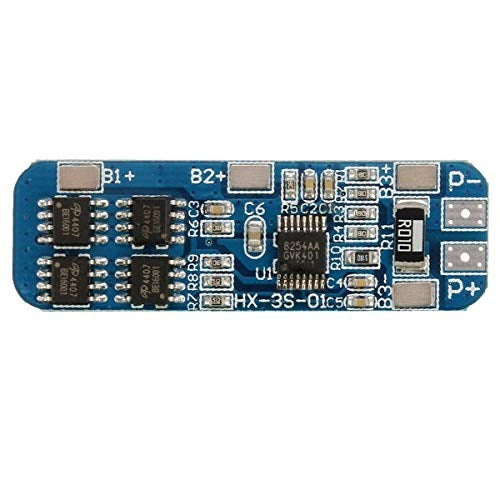 3S 11.1V 10A 18650 Lithium Battery Overcharge And Over-current Protection board - The Tech Depot