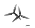 HQProp 7X4X3 Light Grey (2CW+2CCW)-Poly Carbonate Triblade Propeller