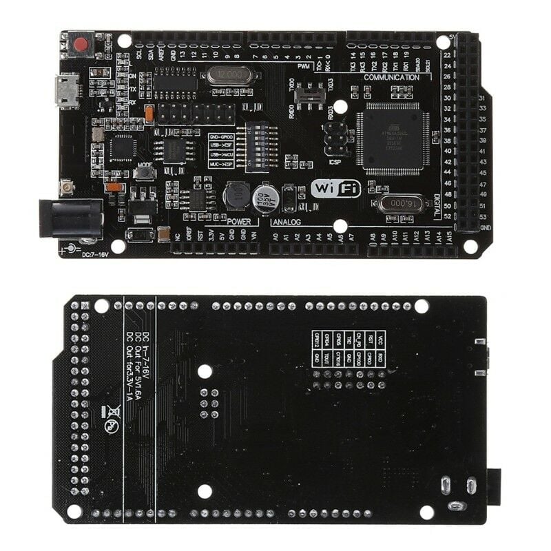 Arduino Mega 2560+WiFi R3 ATmega2560+Node MCU ESP8266 CH340G Compatible Board