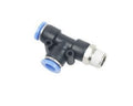 PU CONNECTOR PST 10-01 (10mm OD X 1/8″ BSPT Male Run Tee)