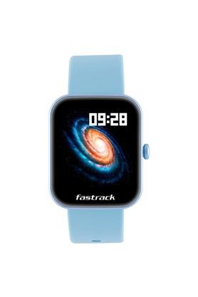 FASTRACK WEARABLES Unisex 38.4 x 43.7 x 11.8 mm Fastrack Reflex Hello Silicone Smart Watch - 38079PP03