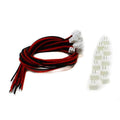 2 mm pitch 2 pin JST Cable with Connector - (Pack of 10) - The Tech Depot