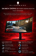 Alienware 34" QD-OLED Curved Gaming Monitor AW3425DW — Tech Depot India