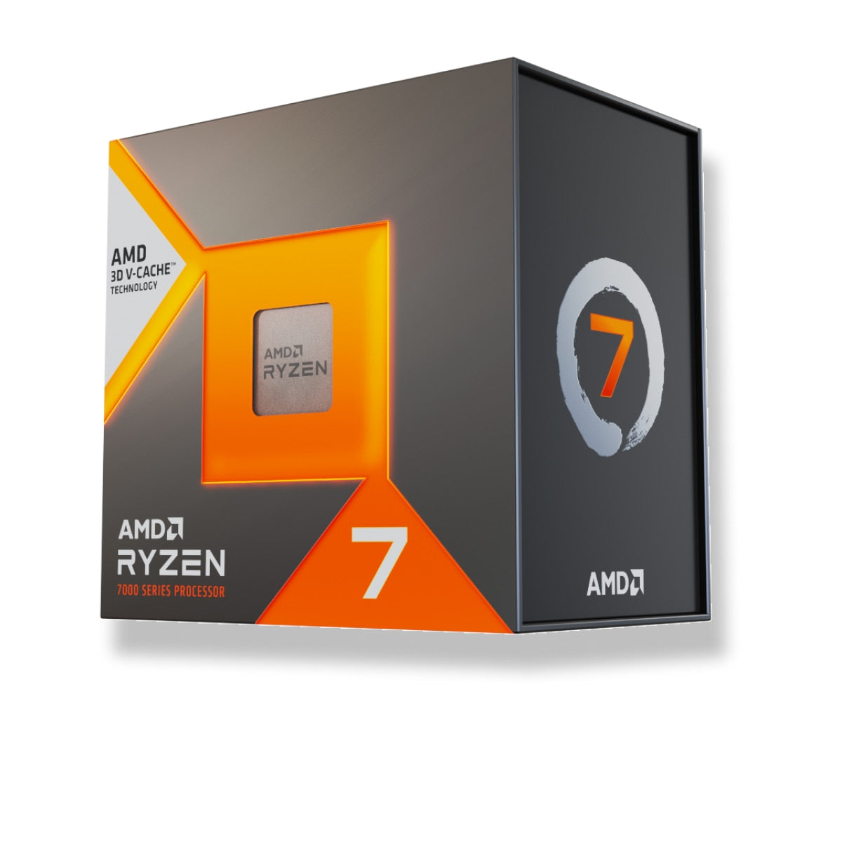 AMD Ryzen 7 7800X3D Desktop Processor - retail box angle