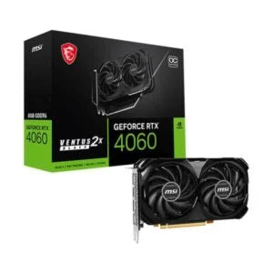 MSI GeForce RTX 4060 Ventus 2X Black OC 8GB GDDR6 Graphics Card