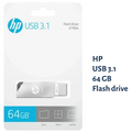 HP X740W Metal USB 3.0/3.1 Flash Drive 64 GB Pen Drive (Silver) - The Tech Depot