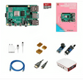 Raspberry Pi4 8GB Model B Ultimate Kit- Case, Power Adapter, Heatsink, HDMI Cable, Ethernet Cable, 32 GB SD Card, Sensors and Manual