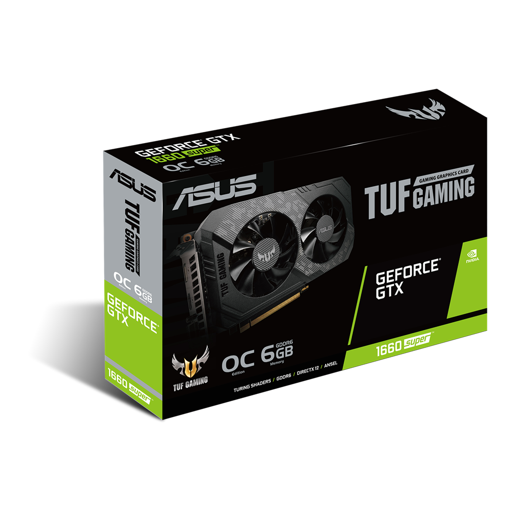 ASUS GeForce GTX 1660 Super TUF Gaming OC 6GB GDDR6 Graphics Card