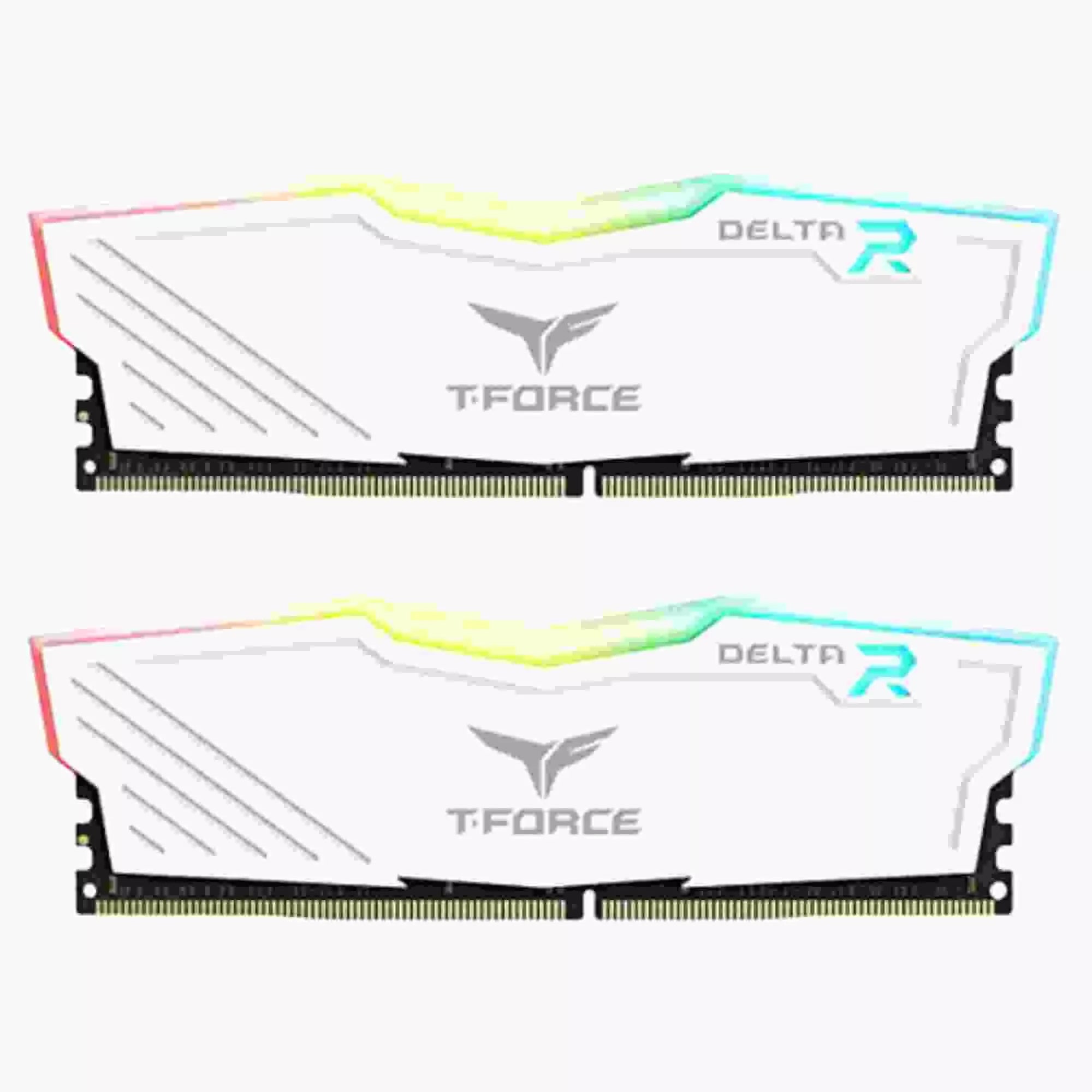 T-Force Delta RGB DDR4 8GB/16GB 3200MHz (PC4-25600) CL16 Desktop Memory Module ram - White - The Tech Depot