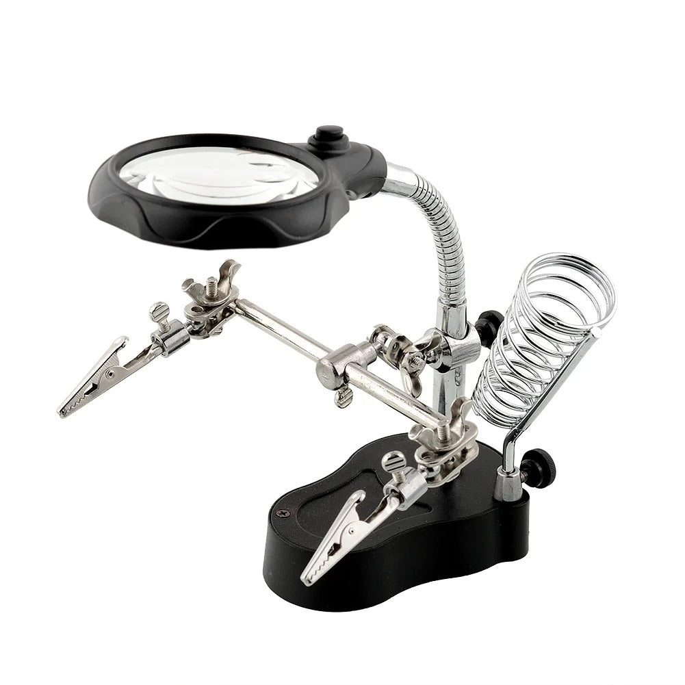 Third Hand Tool Magnifying Glass - The Tech Depot