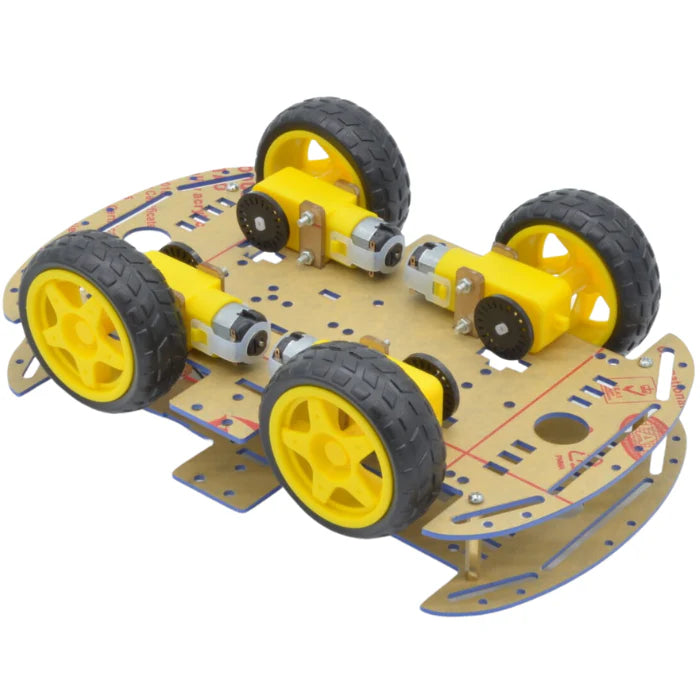 4WD Double Layer Smart Car Chassis