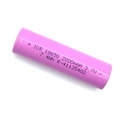ICR 18650 2000mah 3.7v Lithium-Ion Rechargeable Battery (High Quality)