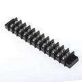Terminal Blocks, 12 Positions 500V 15A Dual Row Wire Screw Terminal Strip Block