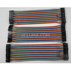 120 Pcs | Male To Female|Male To Male|Female To Female|Jumper Wires 20Cm - The Tech Depot