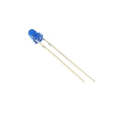 3mm Blue LED with Diffused Lens