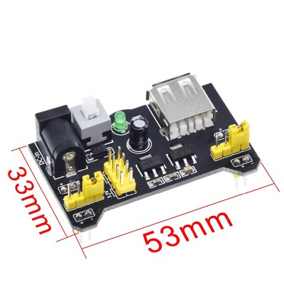 3.3V/5V MB102 Breadboard Power Supply Module