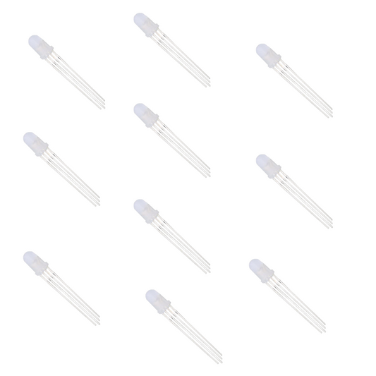 5mm RGB LED – Common Cathode – Diffuse (Pack of 10)