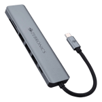 Zebronics ZEB-TA700 - 7 in 1 Type C Multiport Adapter ( Grey )