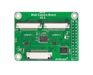 Arducam Multi Camera Adapter Module V2.2 for Raspberry Pi Camera Module 3 12MP IMX708 / 5MP OV5647 / 8MP IMX219 / 12MP IMX477 Camera