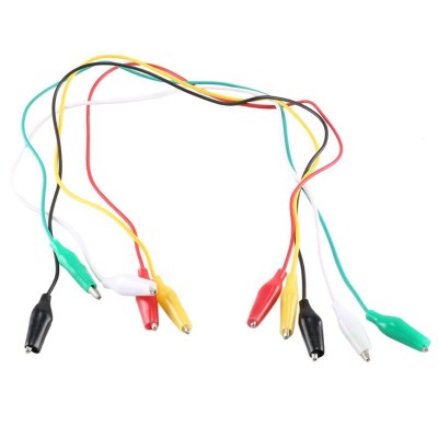 Alligator Clips Electrical DIY Test Leads of Double-ended Crocodile Clips Roach Clip (Pack of 5)
