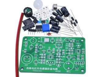 Orange -Human body sensing IR pyroelectric infrared sensor anti-theft alarm electronic kit students electronic principle study HC-SR501