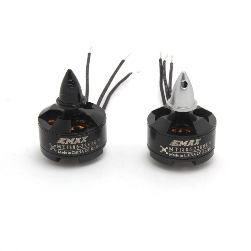 EMAX MT1806 Brushless DC Motor KV2280 (Original) – Black Cap (CW)