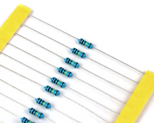1M Ohm 0.25W Metal Film Resistor (Pack of 100)