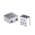 3D Printer 2 in 1 J-Head Heat Sink V6 Extruder Double Head Aluminum Block Heatsink for E3d 3D Printer